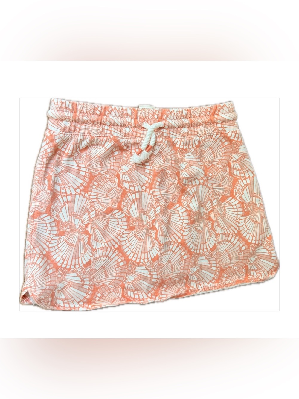Coral shell skort